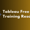 Tableau Free Training Resources